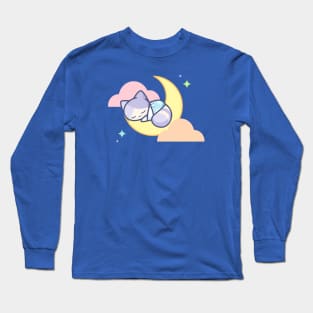 Moonlight Cat Long Sleeve T-Shirt